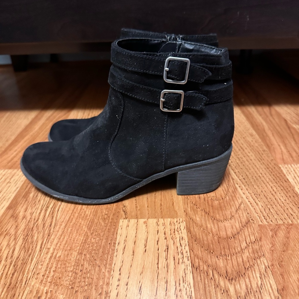 Black Suede Ankle Boots